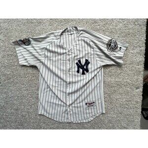 Derek Jeter 2009 New York Yankees World Series White Home Men's Jersey  SIZE 52